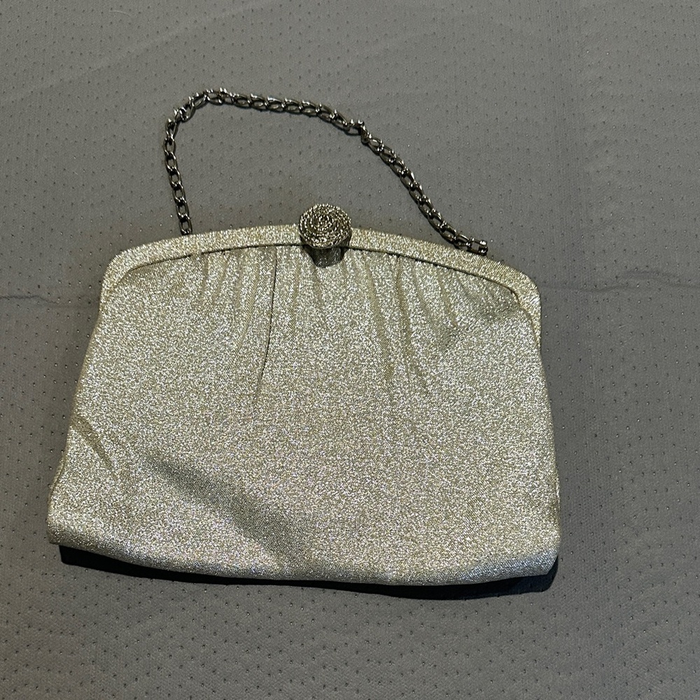 Elegant Silver Evening Clutch